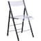 Isl Furnishings Kasper Flex Luxury Modern Folding Chairs Acrylic Lucite BLK CH43DC-1PK-AR01-PC01 - alternate 1